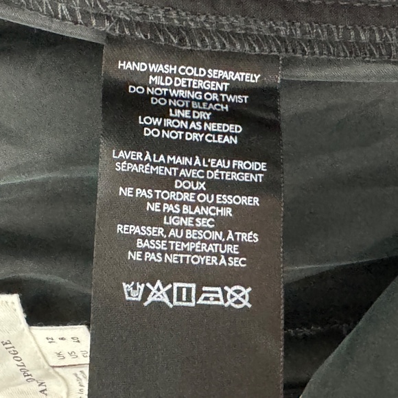 By Anthropologie Women’s Size 8 Medium Black Casual Pleated Long Shorts New - Picture 7 of 10